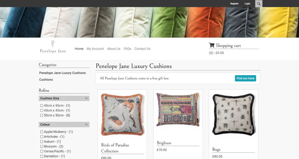 DNN (DotNetNuke) website for Penelope Jane